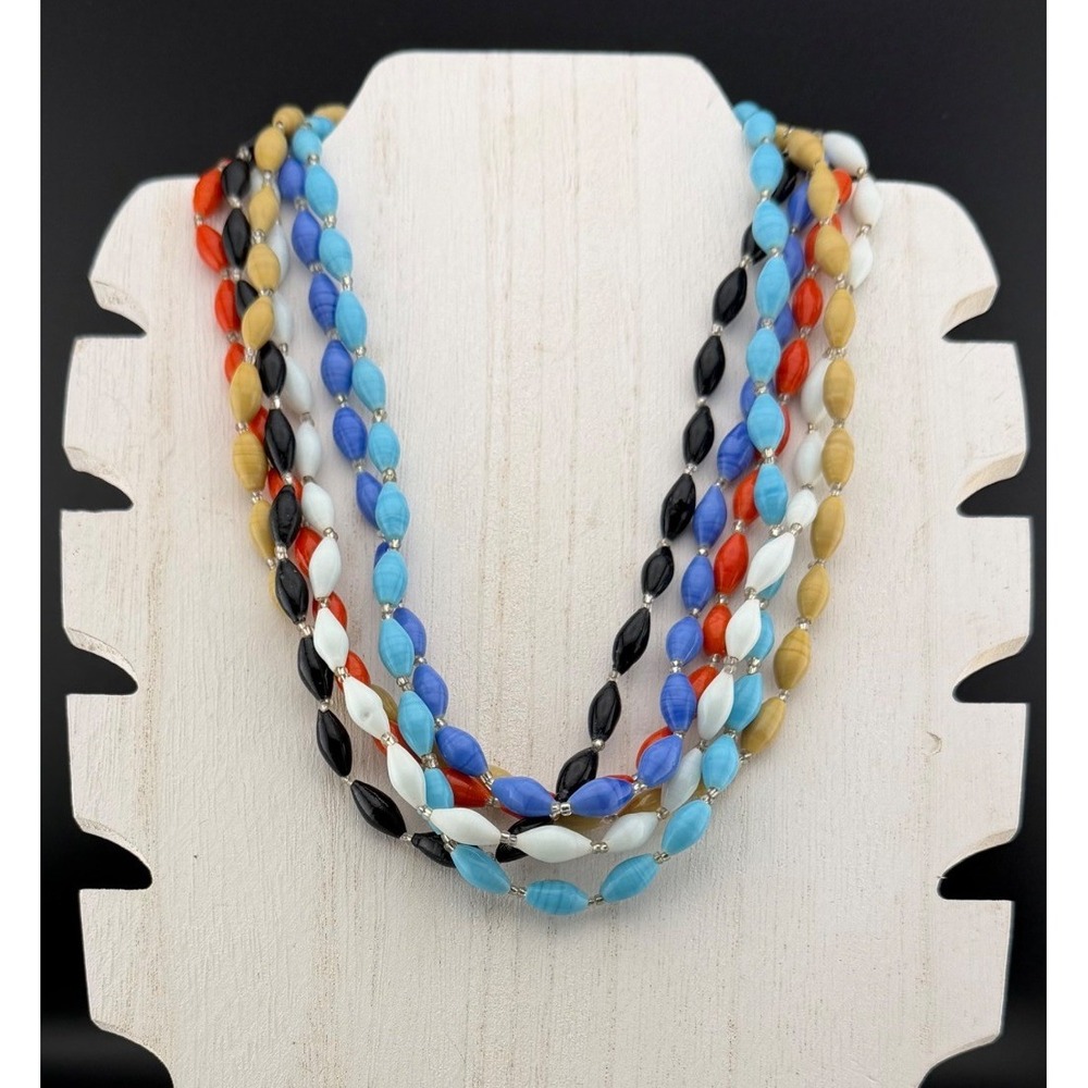 Beaded Necklaces Lot of 12 Multicolor 18.5in Made in India